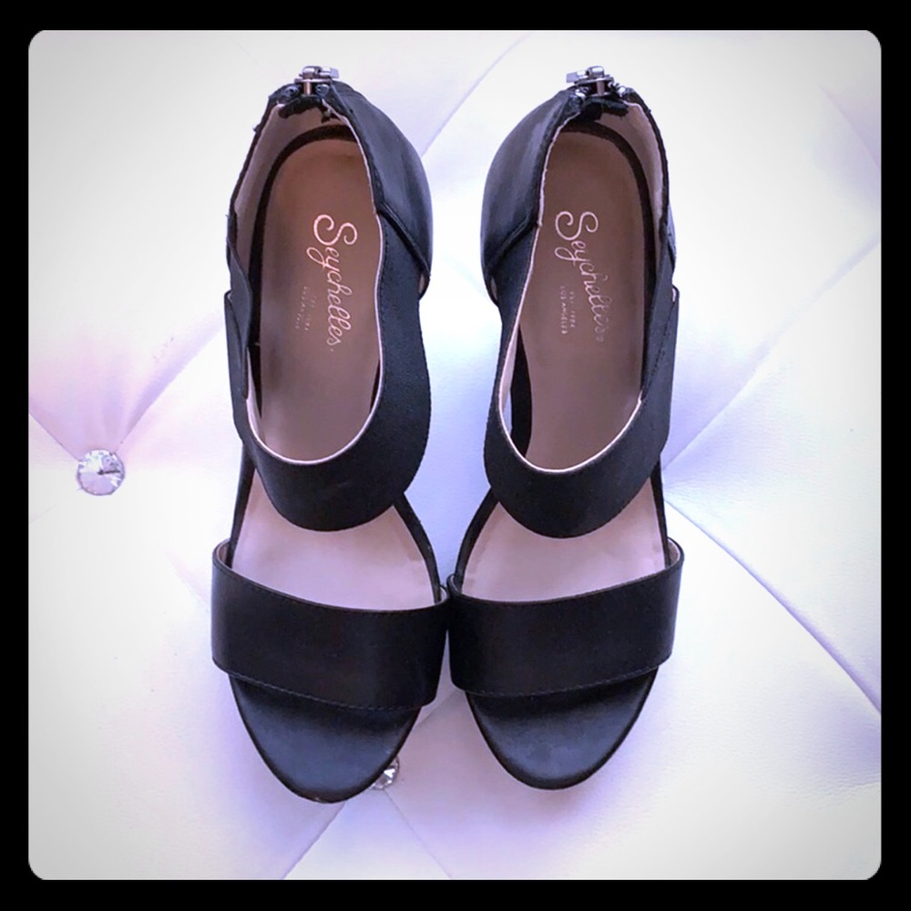 Seychelles Leather 4 inch Heel Sandals